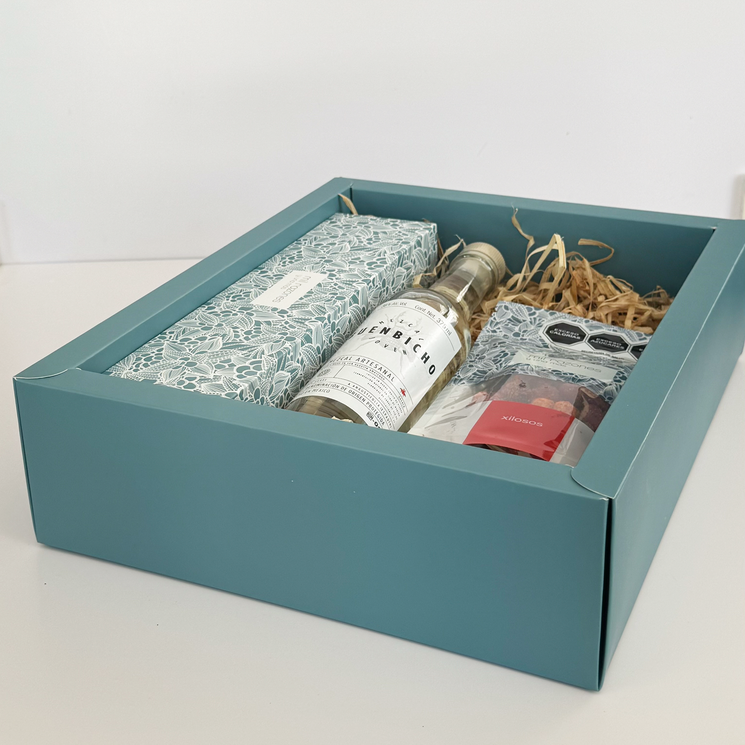 Caja especial con mezcal 2 Día del Padre