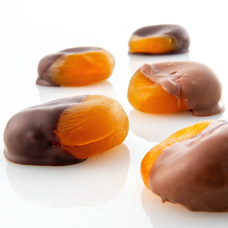 Chocolate Artesanal - Chabacanos cubiertos de chocolate
