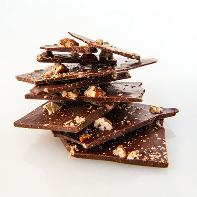 Chocolate Artesanal - Bark a los 3 chiles con nuez caramelizada