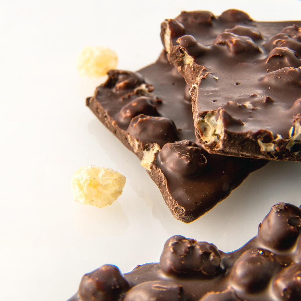 Chocolate artesanal - Bark con quinoa sin azúcar